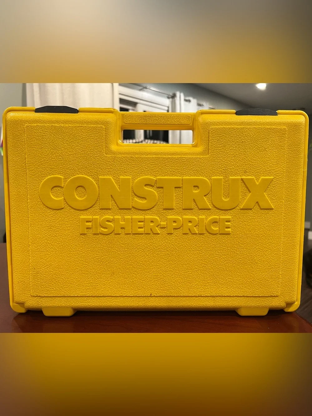 1983 Fischer price Construx Lot Yellow Case